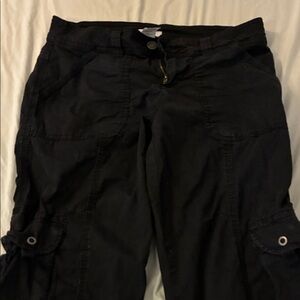 Garage Black Cotton-Blend Pants